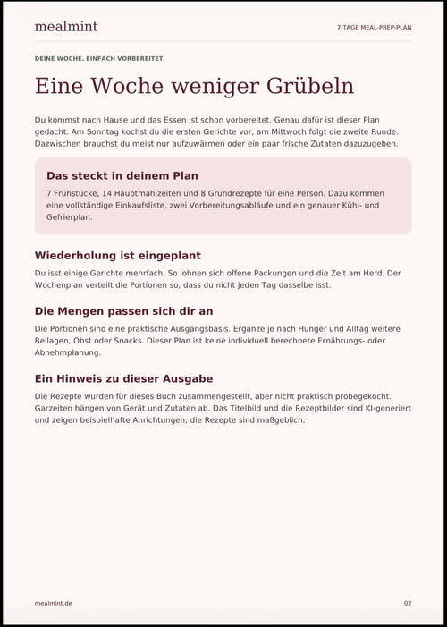 Mealmint – Deine Woche, fertig geplant
